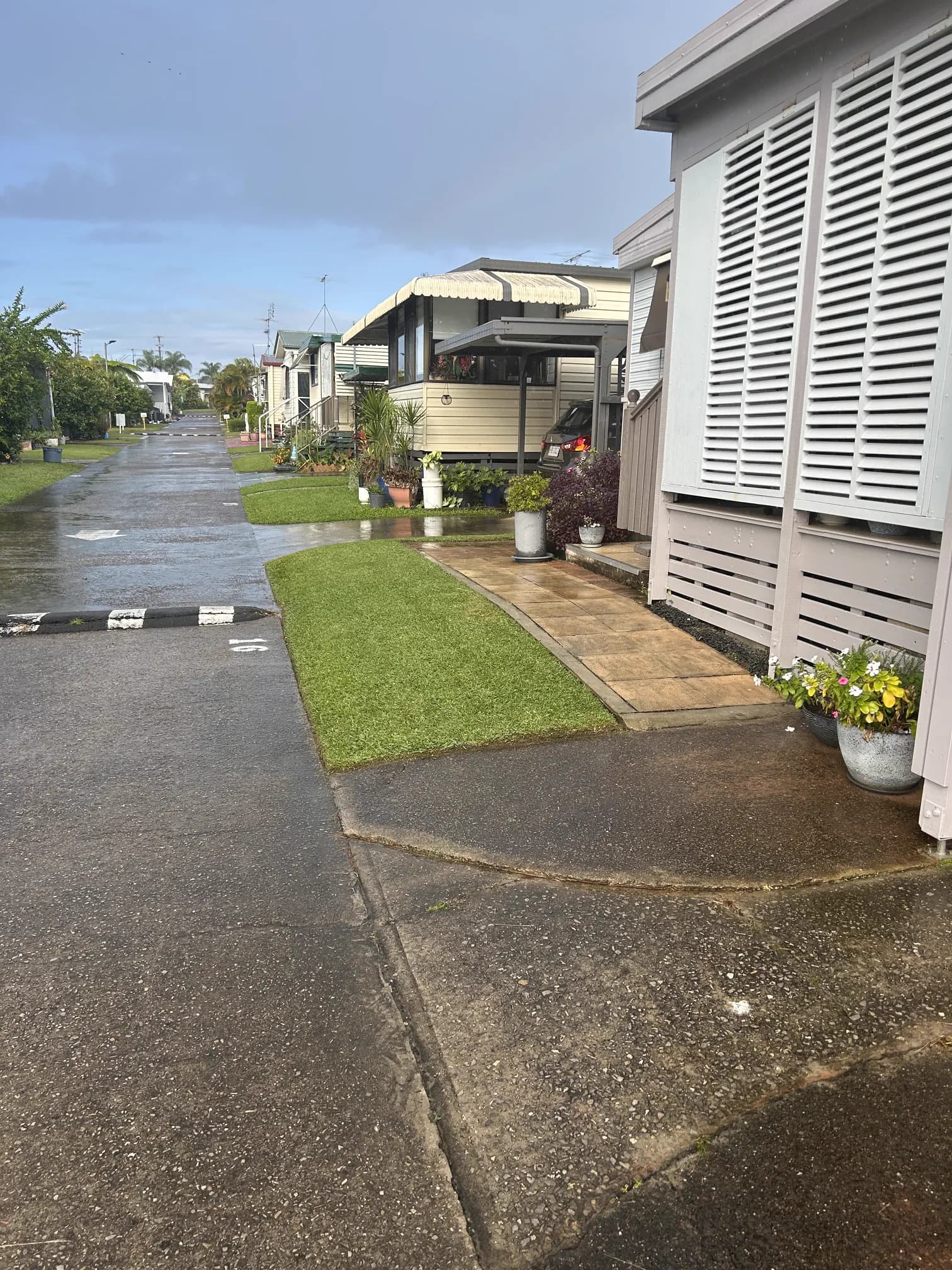 Lucky Duck Mowing maintaining a commercial property on the Sunshine Coast